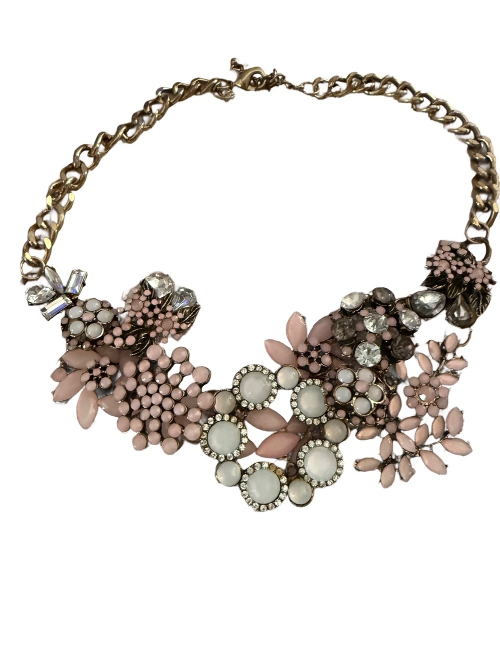 Charming Charlie Floral Choker/Bib Statement Necklace